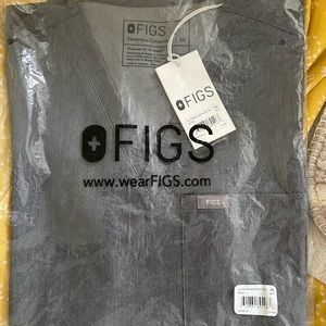 Figs scrub top Catarina XS in graphite